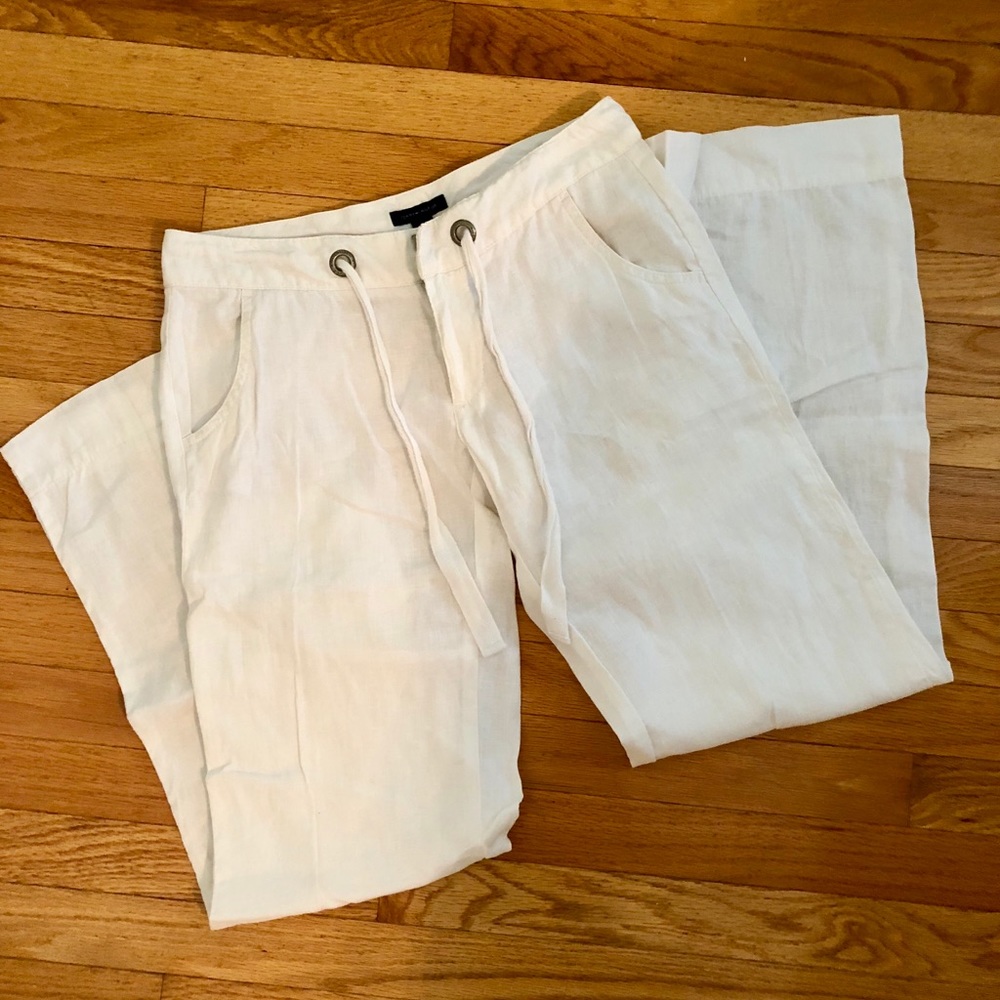 Tommy Hilfiger white linen pants